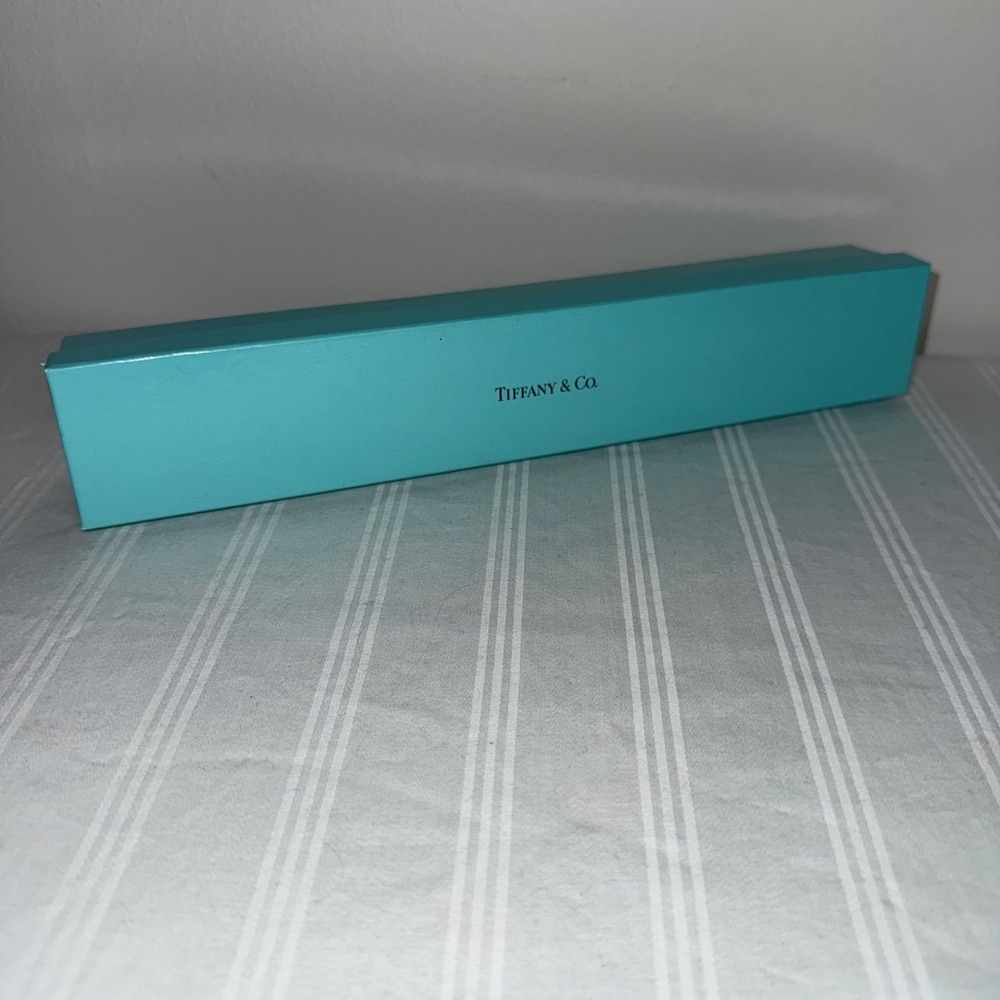 Tiffany‎ & Co Signature Blue Long Gift Box Necklace WATCH BRACELET Jewelry Case